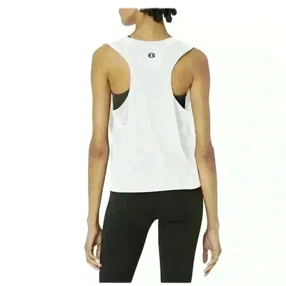 Champion Women’s Medium White Absolute Eco Logo Muscle  Tank Top (M) New - Picture 2 of 8
